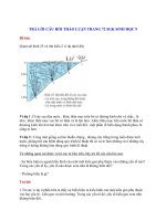 Trả lời câu hỏi thảo luận trang 72 sgk sinh học 9