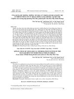 ỨNG DỤNG HỆ THỐNG THÔNG TIN ĐỊA LÝ TRONG ĐÁNH GIÁ MỨC ĐỘ Ô NHIỄM TIẾNG ỒN TỪ HOẠT ĐỘNG GIAO THÔNG TẠI ĐÔ THỊ  (Nghiên cứu trường hợp phường Phú Hòa, phành phố Thủ Dầu Một, Bình Dương