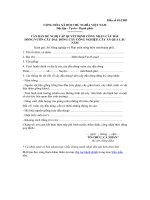 Mẫu văn bản đề nghị cấp quyết định công nhận cây đầu dòng