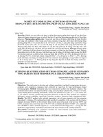 NGHIÊN CỨU ĐỊNH LƯỢNG ACID TRANS-CINNAMIC  TRONG VỎ QUẾ CHI BẰNG PHƯƠNG PHÁP SẮC KÝ LỎNG HIỆU NĂNG CAO