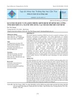 So sánh CB-SEM và PLS-SEM trong kiểm định mô hình đo lường tính đổi mới của người tiêu dùng tại Thành phố Hồ Chí Minh