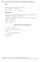 Đáp án bài 3 trang 47 sách giáo khoa giải tích 12