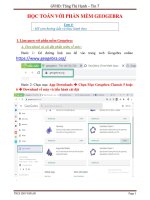 NỘI DUNG BÀI HỌC MÔN TIN HỌC 7 - TUẦN 27+28+29