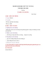 NỘI DUNG BÀI HỌC MÔN VĂN 7 - TUẦN 26