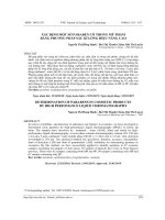 XÁC ĐỊNH MỘT SỐ PARABEN CÓ TRONG MỸ PHẨM  BẰNG PHƯƠNG PHÁP SẮC KÍ LỎNG HIỆU NĂNG CAO