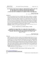 NGHIÊN CỨU NHẬN THỨC CỦA SINH VIÊN NĂM THỨ NHẤT  KHÔNG CHUYÊN TIẾNG ANH CỦA TRƯỜNG ĐẠI HỌC NÔNG LÂM - ĐẠI HỌC THÁI NGUYÊN VỀ VIỆC SỬ DỤNG CÁC CHIẾN LƯỢC  HỌC TỪ VỰNG