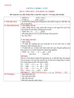 NỘI DUNG GHI BÀI MÔN HÓA 8 - TUẦN 24