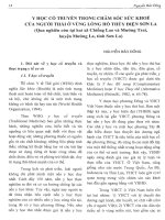 Y học cổ truyền trong chăm sóc sức khỏe của người Thái ở vùng lòng hồ thủy điện Sơn La