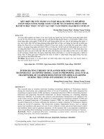 KẾT HỢP THUYẾT HÀNH VI CÓ KẾ HOẠCH (TPB) VÀ MÔ HÌNH  CHẤP NHẬN CÔNG NGHỆ (TAM) VÀO ĐỀ XUẤT KHUNG PHÂN TÍCH HÀNH VI HỌC TRỰC TUYẾN TẠI VIỆT NAM TRONG ĐẠI DỊCH COVID-19