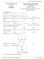 Đề khảo sát chất lượng Toán 12 năm 2018 – 2019 sở GD&ĐT Phú Thọ