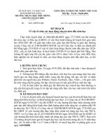 Kế hoạch tổ chức các hoạt động chuyên môn đầu năm học 2020-2021