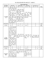 MA TRẬN ĐỀ KIỂM TRA HÓA 11 HỌC KỲ I