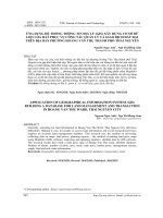 ỨNG DỤNG HỆ THỐNG THÔNG TIN ĐỊA LÝ (GIS) XÂY DỰNG CƠ SỞ DỮ LIỆU GIÁ ĐẤT PHỤC VỤ CÔNG TÁC QUẢN LÝ VÀ GIAO DỊCH ĐẤT ĐAI TRÊN ĐỊA BÀN PHƯỜNG HOÀNG VĂN THỤ THÀNH PHỐ THÁI NGUYÊN