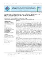 Ảnh hưởng của chế phẩm lactozym đến cầu trùng, một số vi khuẩn và hình thái vi thể biểu mô đường ruột ở gà