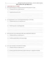 Đề cương ôn tập kiểm tra HK2 -Năm học 2017 - 2018 - khối 12 - Phần toán