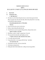 NỘI DUNG GHI BÀI MÔN CÔNG DÂN 9 - TUẦN 22