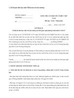 Kế hoạch đón học sinh trở lại trường sau dịch Covid-19