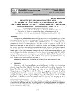 Khảo sát khả năng kháng độc tính asen của dịch ép tỏi Lý Sơn thông qua số lượng tế bào máu và cấu trúc mô học gan, thận và lách chuột nhắt trắng đực