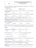 Hình học 12 - 10 đề kiểm tra 1 tiết chương 3 có đáp án