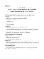 NỘI DUNG GHI BÀI MÔN LỊCH SỬ 6 - TUẦN 23