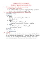 NỘI DUNG GHI BÀI MÔN NGỮ VĂN  9 - TUẦN 22