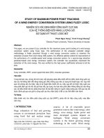 STUDY OF MAXIMUM POWER POINT TRACKING  OF A WIND ENERGY CONVERSION SYSTEM USING FUZZY LOGIC