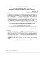 PHÁT TRIỂN CHƯƠNG TRÌNH ĐÀO TẠO THEO ĐỊNH HƯỚNG NGHỀ NGHIỆP ỨNG DỤNG Ở VIỆT NAM