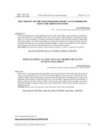 TÍNH GIẢI ĐƯỢC CỦA BÀI TOÁN GIÁ TRỊ BIÊN PHI TUYẾN  SỬ DỤNG HÀM GREEN