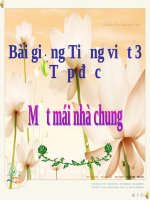 bài Tập đọc - Một mái nhà chung | Ngữ văn, Lớp 3 - Ôn Luyện