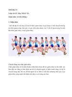 NỘI DUNG BÀI HỌC MÔN THỂ DỤC 8 - TUẦN 24-25