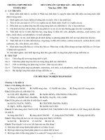 Đề cương ôn tập học kì 1 môn Hóa lớp 11 năm 2020 - 2021 THPT Phú Bài | Lớp 11, Hóa học - Ôn Luyện
