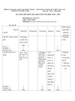 Đề thi học kì 2 môn vật lý lớp 6 năm 2018 - 2019 trường thcs biên giới | Vật lý, Lớp 6 - Ôn Luyện