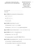 Đề thi học kì 1 môn Toán 10 năm 2020-2021 có đáp án - Trường THPT Nguyễn Thị Minh Khai