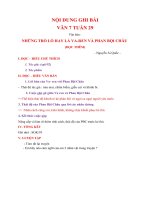NỘI DUNG BÀI HỌC MÔN VĂN 7 - TUẦN 29