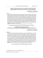 ĐA DẠNG THÀNH PHẦN LOÀI CÔN TRÙNG Ở KHU BẢO TỒN  THIÊN NHIÊN ĐẤT NGẬP NƯỚC TIỀN HẢI, TỈNH THÁI BÌNH