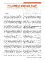 Hoàn thiện và phát triển hệ thống sản phẩm và dịch vụ thông tin-thư viện tại Thư viện Trường Đại học Sư phạm- Đại học Thái Nguyên