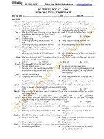 Kiểm tra vật  lý 10 DE THI HOC KI - SO 2.doc