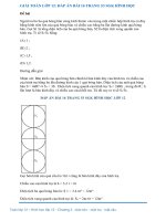 Giải toán lớp 12: Đáp án bài 16 trang 54 SGK hình học