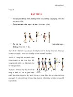 NỘI DUNG BÀI HỌC MÔN THỂ DỤC 7 - TUẦN 27