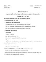 NỘI DUNG BÀI HỌC MÔN LỊCH SỬ 7 - TUẦN 25