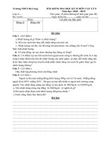 Đề thi thử học kì 2 môn Vật lý lớp 8 THCS Ba Lòng có đáp án | Vật lý, Lớp 8 - Ôn Luyện