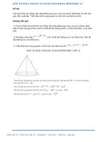 Bài 6 trang 39 sgk Toán 12: Cắt một hình nón bằng một mặt phẳng qua trục của nó ta được thiết diện là...