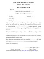 Mẫu đơn xin nghỉ thai sản của Giáo viên