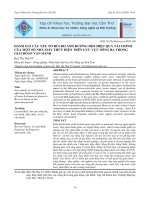 Đánh giá các yếu tố rủi ro ảnh hưởng đến hiệu quả tài chính của một số nhà máy thủy điện trên lưu vực sông Ba trong giai đoạn vận hành