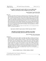 VAI TRÒ CỦA ĐỘI NGŨ GIẢNG VIÊN LÝ LUẬN CHÍNH TRỊ  TRONG CÁCH MẠNG CÔNG NGHIỆP 4.0 Ở VIỆT NAM