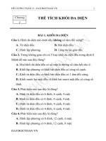 Hình 12  Bài tập trắc nghiệm lớp 12 THE TICH KHOI DA DIEN HAY