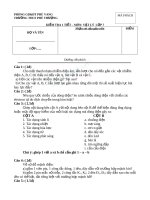 Kiểm tra 1 tiết vật  lý 7 10