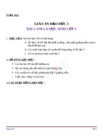 Giáo án Đạo đức 5 bài 1 Em là học sinh lớp 5 | Lớp 5 - Ôn Luyện