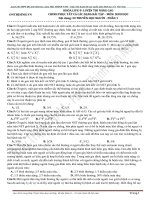 ĐỀ 1 chinh phục bài tập nâng cao phần DTH người   phần 1 PRO 