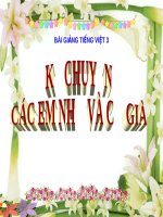 bài Kể chuyện - Các em nhỏ và cụ già | Ngữ văn, Lớp 3 - Ôn Luyện
